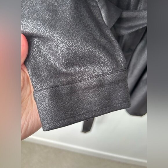 Cleo Vegan Leather Button Front Tunic - Picture 4 of 12